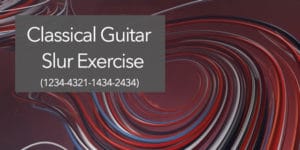 classical guitar slur exercise
