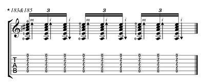 Turina Rasgueado pattern