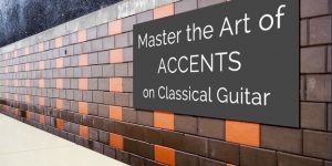 classical guitar accents phrasing