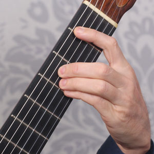 Bb major chord guitar