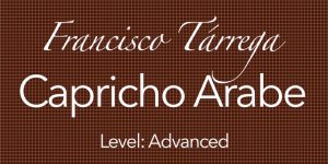 capricho arabe francisco tarrega guitar