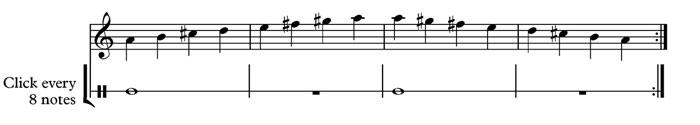 metronome 8 beats