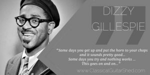 Gillespie Dizzy Practice Horn Guitar