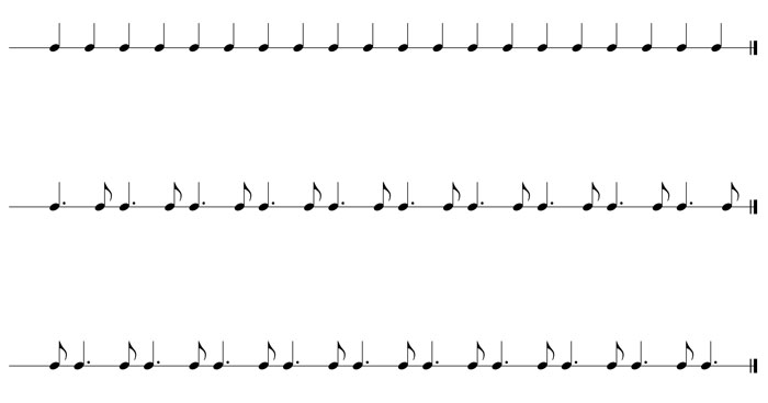 guitar speed dotted rhythms