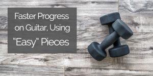 easy pieces for classical guitar practice training