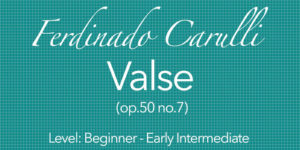 carulli valse for classical guitar