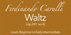 carulli waltz guitar
