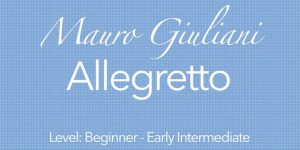 giuliani allegretto classical guitar music
