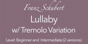schubert lullaby classical guitar