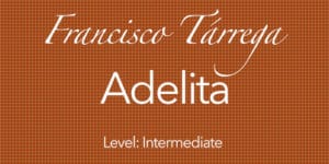 adelita for classical guitar