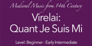virelai: quant je suis mis guitar