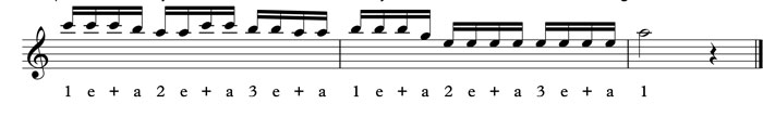 how to count sixteenth notes