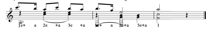 counting rhythm 16th and 8th 