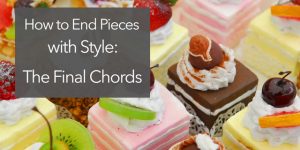 last chords to finish a piece of music