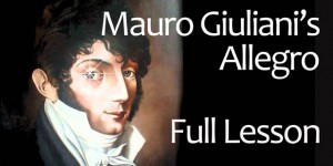 Giuliani Allegro Lesson Classical Guitar