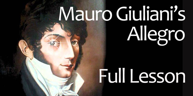 Featured image for ““Allegro” by Mauro Giuliani: Full Lesson (free pdf)”