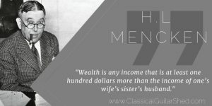 Mencken Wealth Guitar