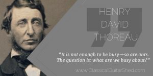 Thoreau Meaningful Practice Guitar