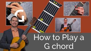 G major chord on guitar
