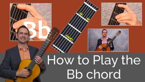 B Flat Guitar Chord Tutorial