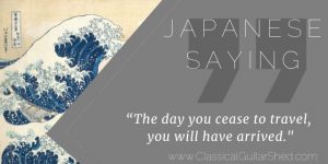 Japanese Saying Daily Practice Guitar