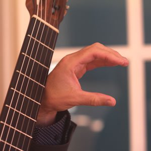left hand shape perfect guitar