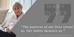 Mary Oliver practice habits
