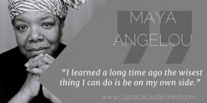Maya Angelou Success Guitar
