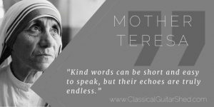 mother teresa guitar kind words