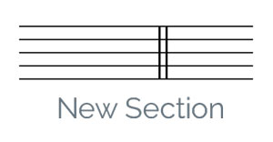 new section barline