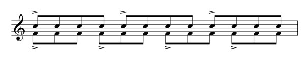 polyrhythm 4 against 3