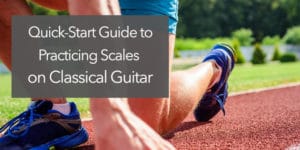 classical guitar start scales