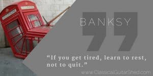 banksy guitar quote