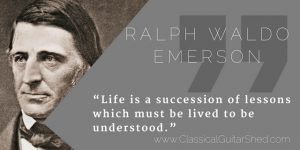 Ralph Emerson guitar practice
