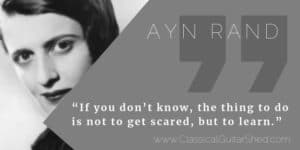 Ayn Rand Guitar Practice