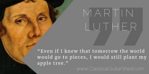 martin luther guitar practice