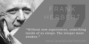 Frank Herbert guitar practice