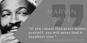 Marvin Gaye guitar practice