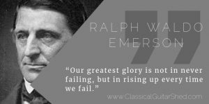 Ralph Emerson guitar practice