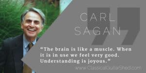 Carl Sagan guitar practice