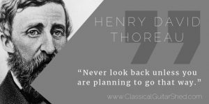 Henry David Thoreau guitar practice