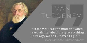 Ivan Turgenev guitar practice
