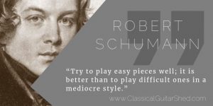 schumann easy guitar practice