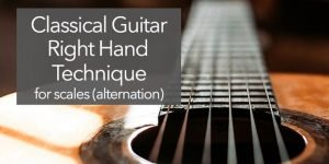 classical guitar right hand technique