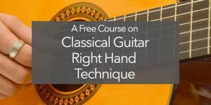 classical guitar right hand technique