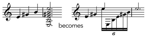 rolled chords on guitar