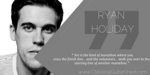 Ryan Holiday Learning Guitar