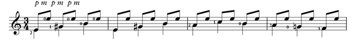repeated eighth notes 