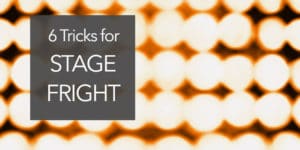 stage fright guitar playing