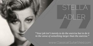 Stella Adler Meaning Exercise Guitar